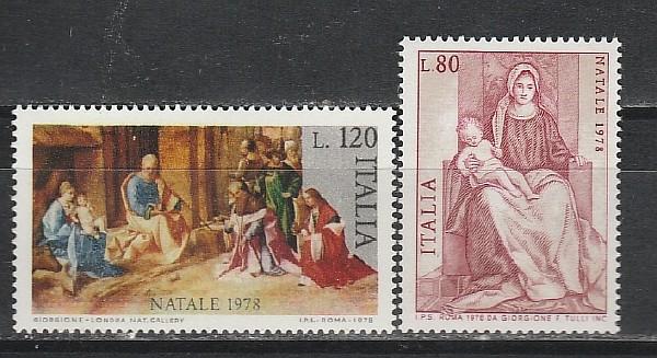 Италия 1978, Рождество, Живопись, 2 марки